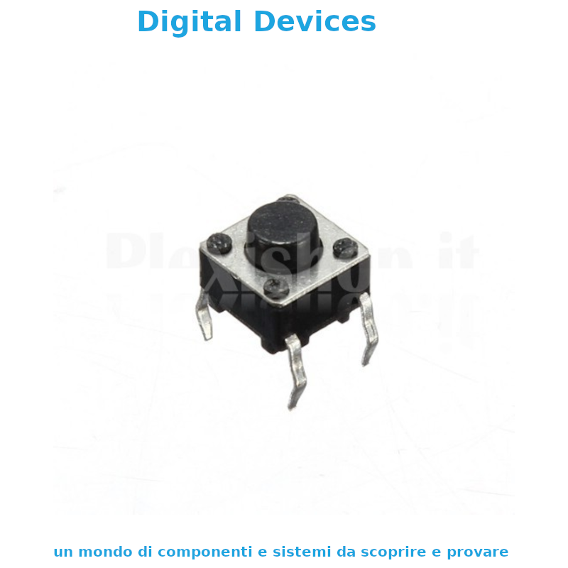 Printed Circuit Tactile Button 6x6 mm Various Heights