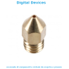 Nozzles MK8 for 3D Printers Diameter from 0.2 to 1.0 mm Filament 1.75 mm