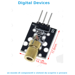 KY-008 - 5V 650nm Laser...