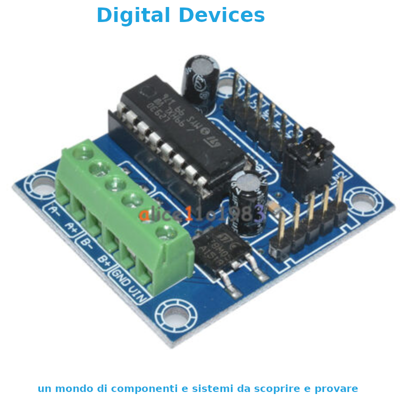 Modulo l293 mini driver motori dc passo passo servomotori