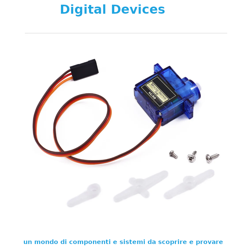 Micro Servo Ultraleggero SG90 per Modellismo Aereomodellismo