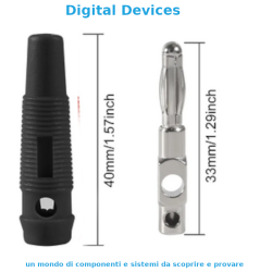 4 mm Banana Plug Connector - Stackable