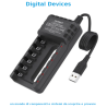 PUJIMAX PJ-N601W Charger for AA AAA NiMh Rechargeable Batteries - 6 Slots
