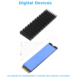 TISHRIC M.2 NGFF NVMe 2280 PCIE SSD Aluminum Heatsink + Thermal Pad