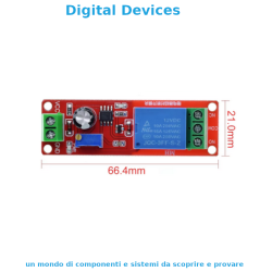 Delayed ON Relay Module - 5V - 1-10s
