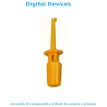 Test clip for testing on ICs and electronic modules