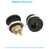 DC Power Connector 5.5 x 2.1 mm - Female Panel Socket